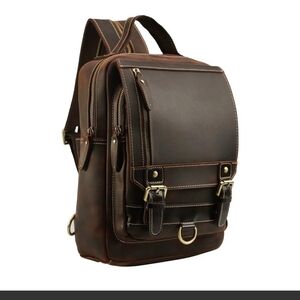 Brown Leather Men's Bag